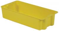 21P640 Stack and Nest Container, 30x14x7, Yellow