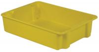 21P644 Stack and Nest Container, 34x24x8, Yellow