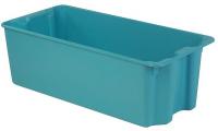 21P645 Stack and Nest Container, 42x20x14, Blue