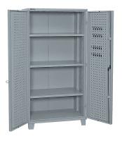 21R524 Storage Cabinet, 76x39-1/4x23-1/4, Gray