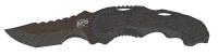 21R604 Folding Knife, Clip Point, Black, 3-7/16 In
