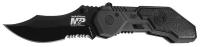 21R608 Folding Knife, Drop Point, Blk, 2-15/16 In