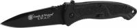 21R610 Folding Knife, Fine, DropPoint, Blk, 3-1/4In
