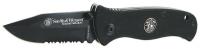 21R616 Folding Knife, Drop Point, 3-1/4 In, Black