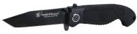21R618 Folding Knife, Fine, Tanto, 3-1/2 In, Black
