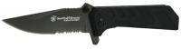21R621 Folding Knife, Clip Point, 3-5/8 In, Black