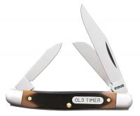 21R624 Folding Knife, 3 Blades, 2 In, Brown