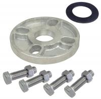 21R871 Booster Pump Flange Kit, 1-1/4 In. NPT, SS