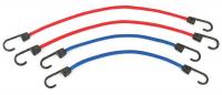 21T117 Bungee Cord Assortment, Hook, 24 In.L, PK 4