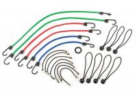 21T119 Bungee Cord Assortment, Hook, 32 In.L, PK21