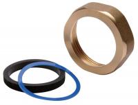 21TE63 Toilet Spud, 1-1/2 In, Brass/EPDM Rubber