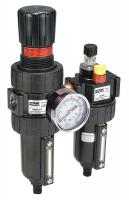 21U806 Filter/Regulator/Lubricator, 2 Piece, 1/2