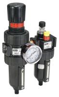 21U808 Filter/Regulator/Lubricator, 2 Piece, 3/8