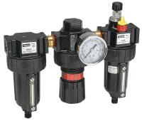 21U819 Filter/Regulator/Lubricator, 3 Piece, 3/4