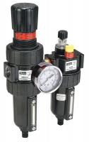 21U826 Filter/Regulator/Lubricator, 2 Piece, 1/2