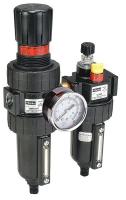 21U827 Filter/Regulator/Lubricator, 2 Piece, 3/4