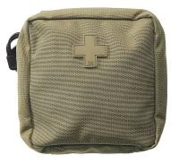21W013 Med Pouch, Tac OD, Nylon, 6 x 6 In
