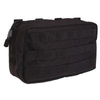 21W014 Pouch, Black, Nylon, 6 x 10 In