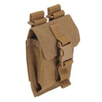 21W023 Strobe/GPS Pouch, Earth, Nylon, 5-3/8x3-3/8