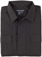 21W478 Ripstop TDU Shirt, L, Black