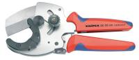 21XJ93 Plastic Pipe Cutter, Ratchet, 1-9/16 Cap