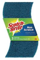 21XL10 Scouring Pad, Natural, 4 x 6 In, PK 3