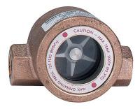21XL61 Single Sight Flow Indicator, Bronze, 1/2In