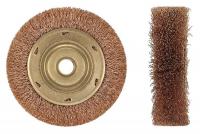 21XV01 Wire Wheel Brush, 1 in D, 1-1/4 Arbor