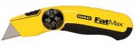 21Y981 Utility Knife, 6-1/4 In, Steel, Blk/Yellow