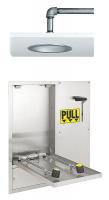 21YG93 Drench Shwr w/Face/Eyewash, Recsd Wall