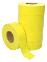 21YH58 Flagging Tape, Yellow, Poly, 300 ft, PK6