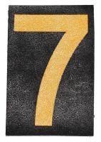 21YJ69 Marking Tape, 7, Blk/Ylw, Rubber/Adhesive