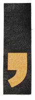 21YJ79 Marking Tape, Comma, Blk/Ylw, Rubber/Adh
