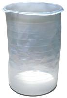 21YL69 Drum Liner, Vac Form, Straight Sided, LDPE