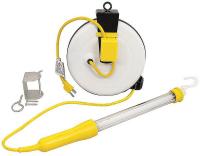 21YM05 Cord Reel Light, Ind, 8W, 120V, 35 ft. Cord