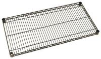 21Z263 Wire Shelf, 14x42 in., Black Epoxy, PK4