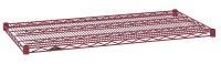 21Z390 Wire Shelf, 18x54 in., Flame Red, PK4