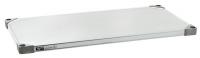 21Z570 Solid Shelf, 14x48 in., Galvanized, PK4