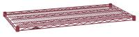 22A006 Wire Shelf, 18x42 in., Flame Red