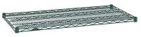 22A131 Wire Shelf, 18x42 in., Hunter Green
