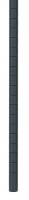 22A766 Shelf Post, Starter, 63 in. H, Black, PK4
