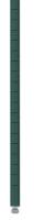 22A782 Shelf Post, Starter, 63 in. H, Green, PK4