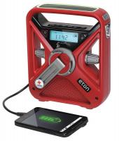 22A871 Portable Multipurpose Weather Radio, Red