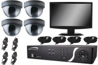 22A885 CCTV Kit, Professional, 4 Dome Cameras