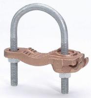22C043 Pipe Ground Clamp, 4AWG, 8.62In