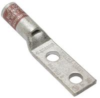 22C323 CodeCndctrStd Barrel CU Lug, 2 Hole, 2 AWG