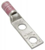 22C325 CodeCndctrStd Barrel CU Lug, 2 Hole, 1 AWG