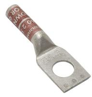 22C381 Std Barrel CU Lug, 1 Hole, 2 AWG