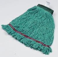 22C590 Wet Mop, Swinger Loop, Medium, Green, Pk 6