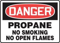 22CX18 Danger Sign, Plastic, 7x10 In, English
